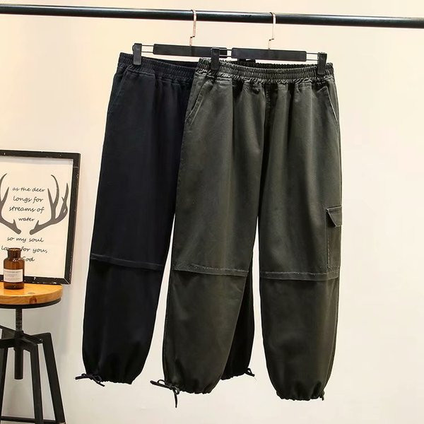 Pantaloni lungi dama casual cu talie inalta si elastic