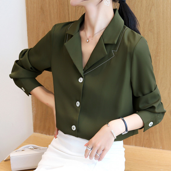 Camasa de dama eleganta model nou cu nasturi si maneci lungi