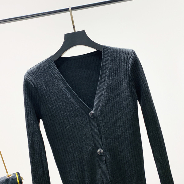 Vesta de dama model nou cu decolteu spitz de culoare neagra