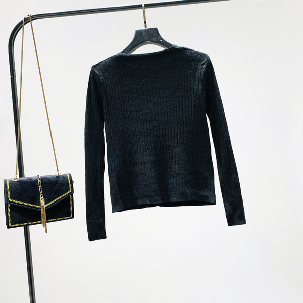 Vesta de dama model nou cu decolteu spitz de culoare neagra