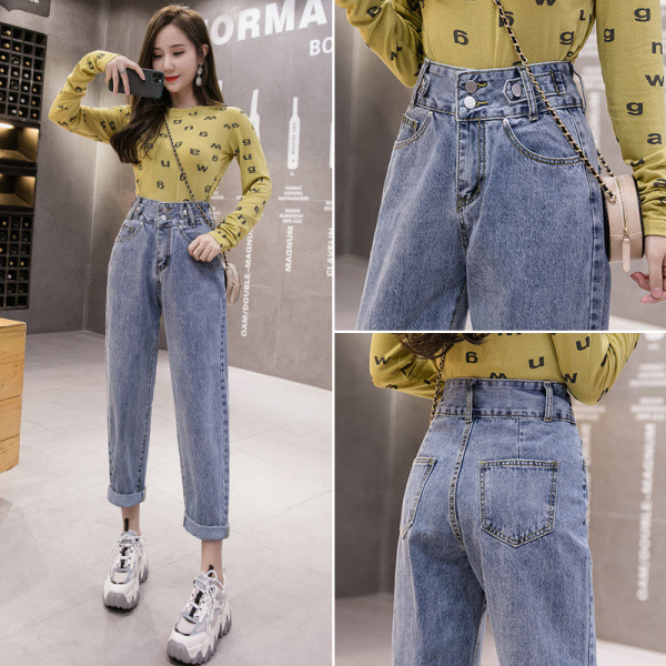 Blugi moderni de dama cu talie reglabila