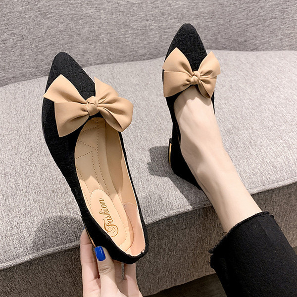 Pantofi casual dama cu talpa plata si panglica