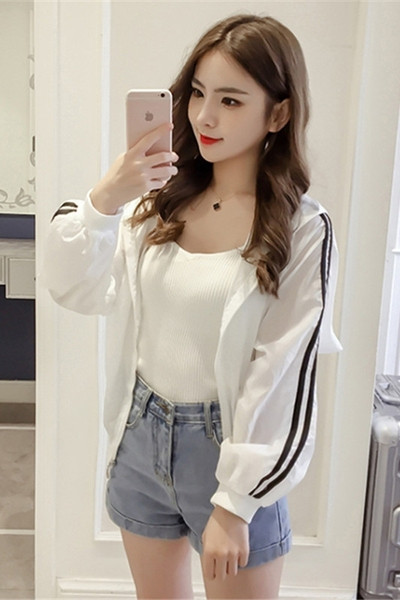 Hanorac zilnic de damă cu fermoar și margine