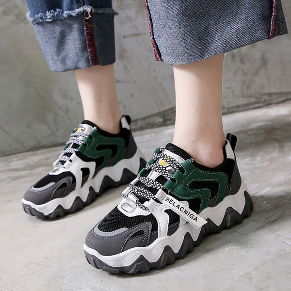 Tenisi casual dama cu piele intoarsa si talpa aspra