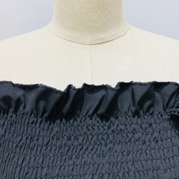 Bluza scurta de dama model nou cu decolteu barca si dantela