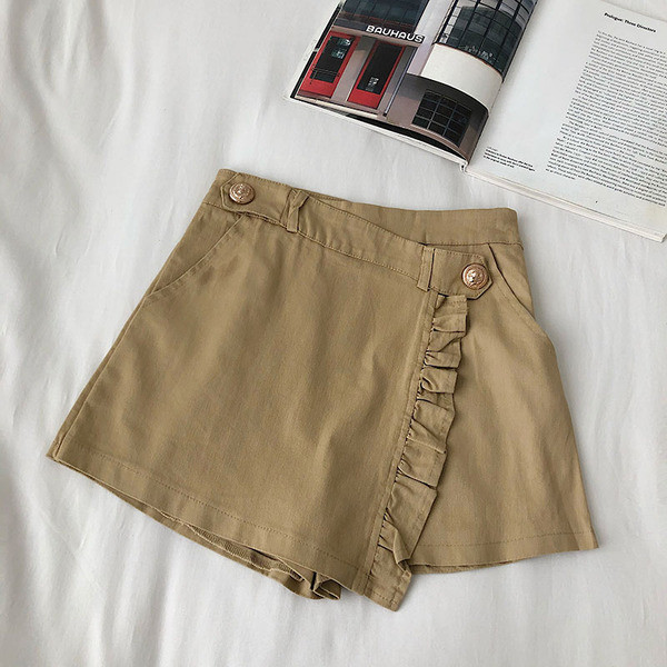 Модерна дамска пола-панталон с копчета