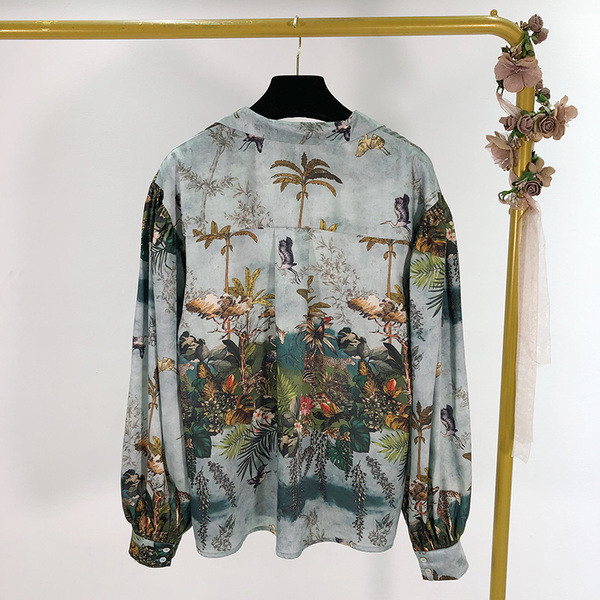 Camasa de primavara model nou cu model floral