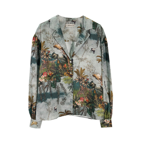 Camasa de primavara model nou cu model floral