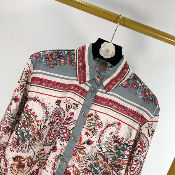 Camasa de primavara model nou cu model colorat - un model clasic