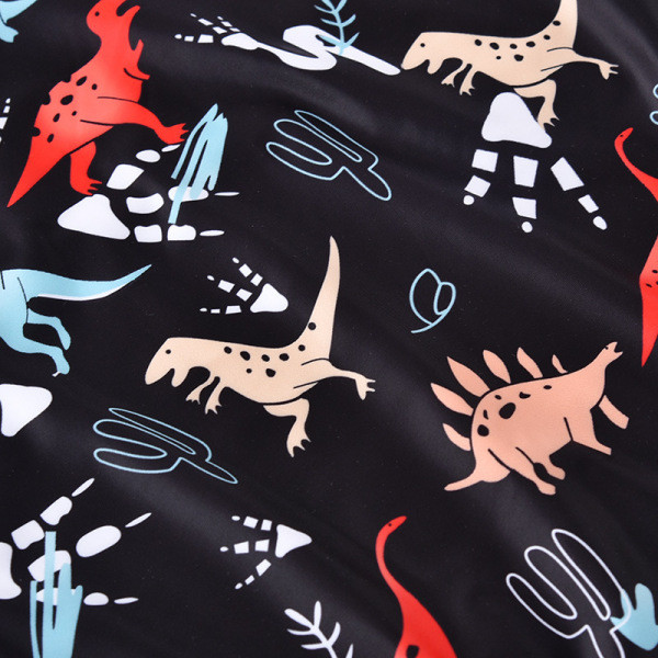 Un costum de baie întreg cu spatele gol și model colorat cu dinozauri