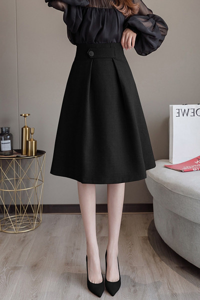 Ležerna ženska suknja visokog struka - model kroja