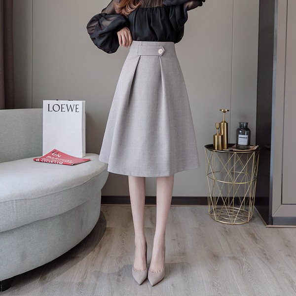 Ležerna ženska suknja visokog struka - model kroja