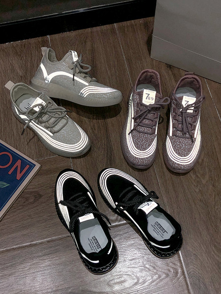 Ležerne ženske tenisice s vezicama i reflektirajućim trakama