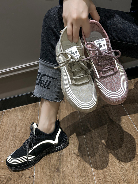 Ležerne ženske tenisice s vezicama i reflektirajućim trakama