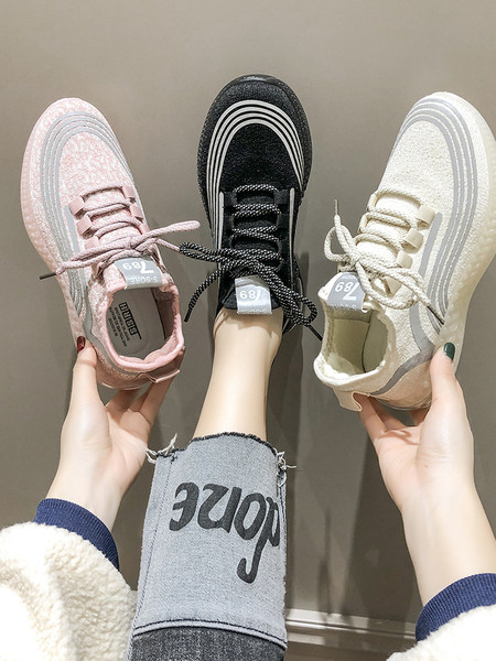 Ležerne ženske tenisice s vezicama i reflektirajućim trakama