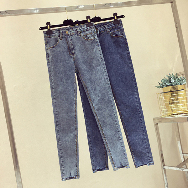 Modern női farmer magas derékkal