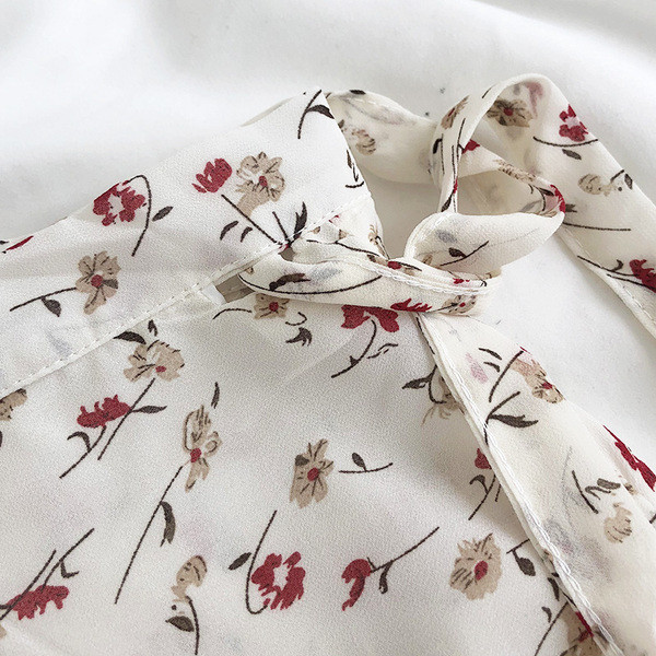 Virágos női hosszú szoknya magas derékkal