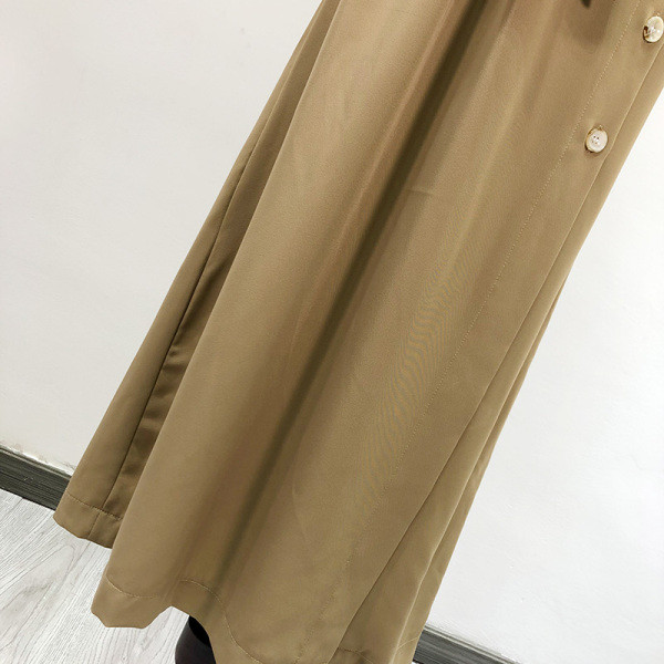 Rochie de primavara dama cu nasturi si guler inalt