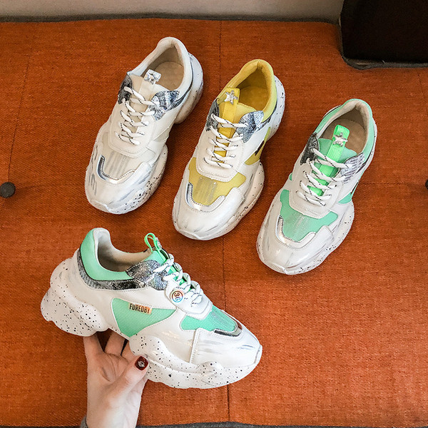 Adidasi casual dama cu talpa aspra si colorata