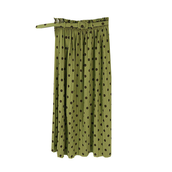 Naiste plisseeritud seelik vööga