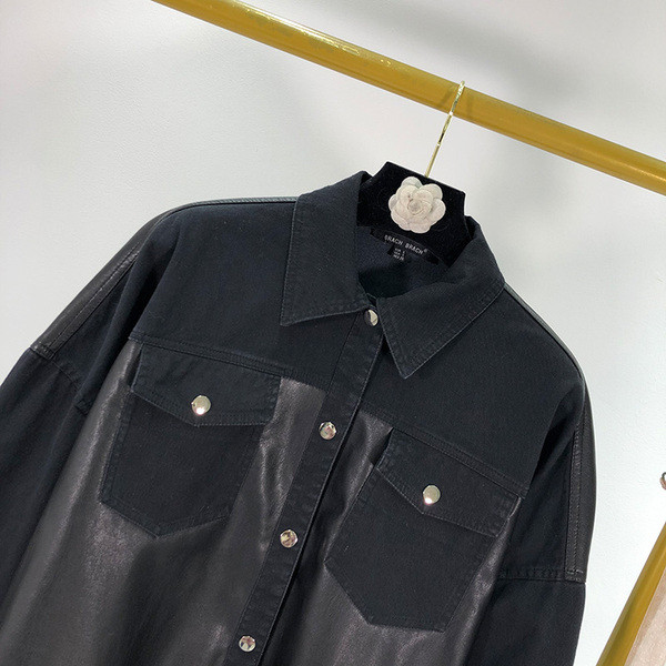 Női ing farmer és eco bőrből