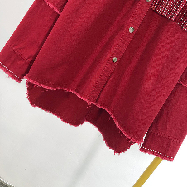 Női tavaszi ing rojtokkal