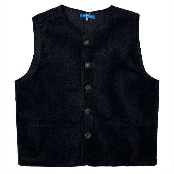 Retro női mellény gombokkal