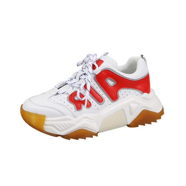 Női sport tornacipő durva talppal, felirattal