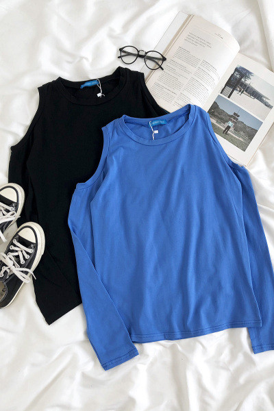 Lezser női blúz csupasz váll