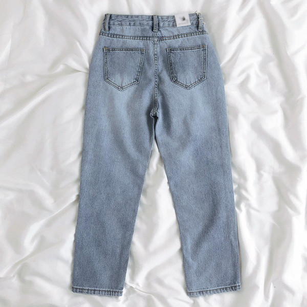 Blugi de dama lejeri cu talie inalta