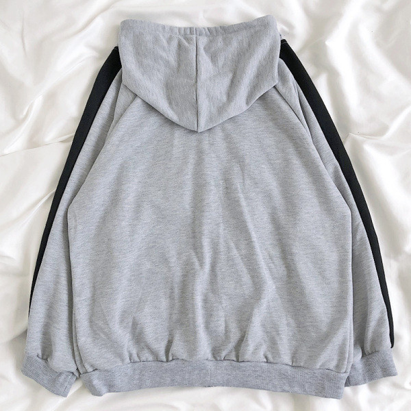 Női alkalmi pulóver cipzárral és hímzéssel