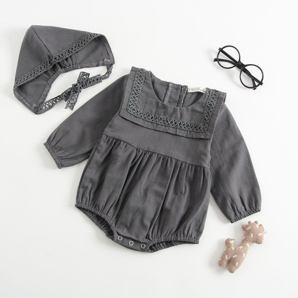 Modern baba body lányoknak hosszú ujjal és sapkával