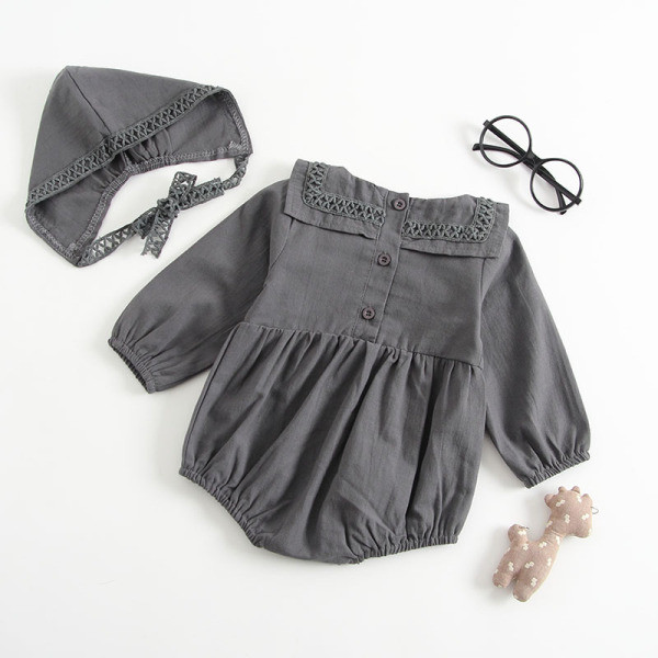 Modern baba body lányoknak hosszú ujjal és sapkával