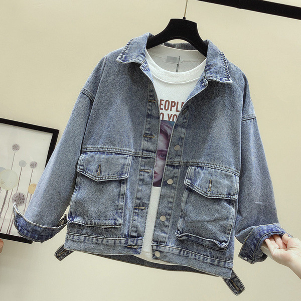 Modern női farmer dzseki és zsebek