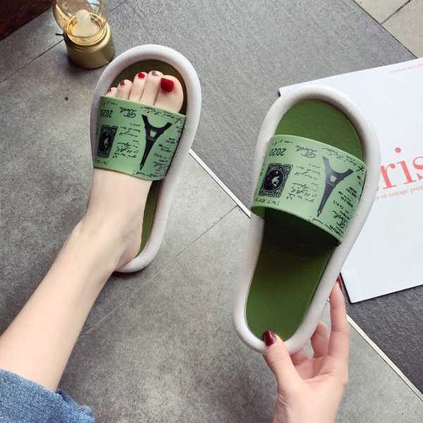 Női alkalmi szilikon papucs mintával