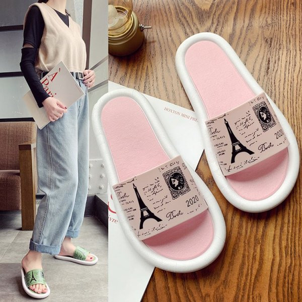 Női alkalmi szilikon papucs mintával