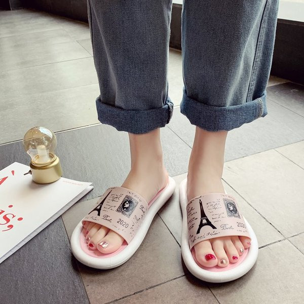 Női alkalmi szilikon papucs mintával