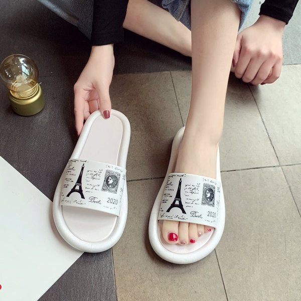 Női alkalmi szilikon papucs mintával