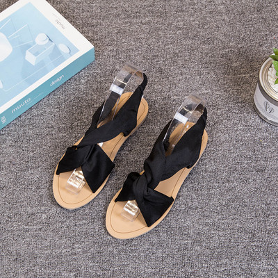 Sandale casual de vara dama cu talpa plate - marimi mari