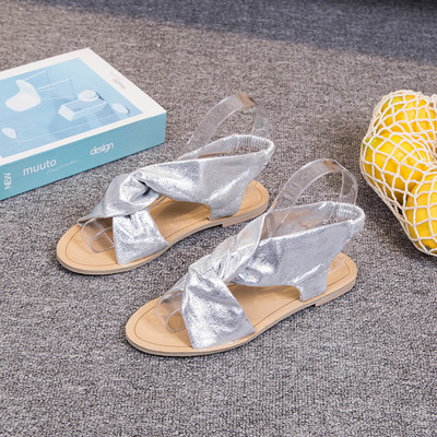 Sandale casual de vara dama cu talpa plate - marimi mari