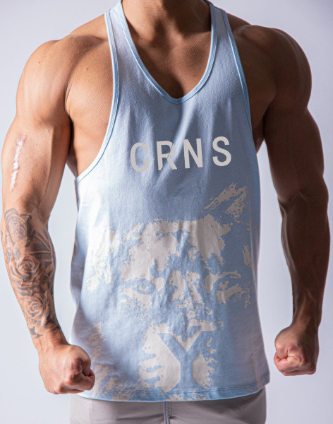 Maieu sport pentru bărbați cu inscripție și imprimeu