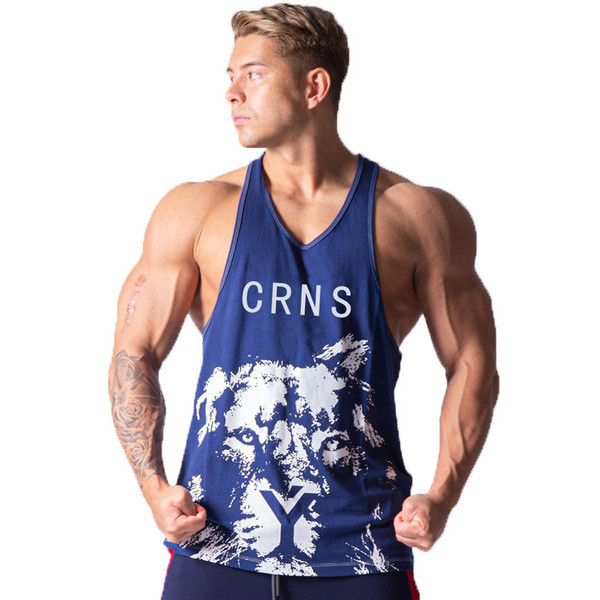 Maieu sport pentru bărbați cu inscripție și imprimeu