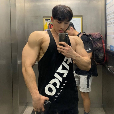 Maiou sport bărbați model larg cu inscripție