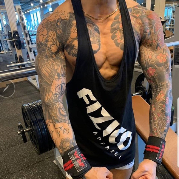 Maiou sport bărbați model larg cu inscripție