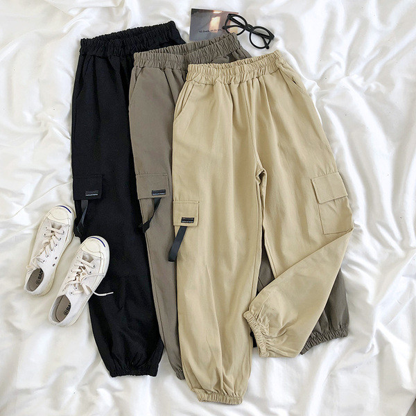 Alkalmi női nadrág magas derékkal és zsebbel