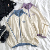 Geaca de baseball lata pentru dama cu fermoar