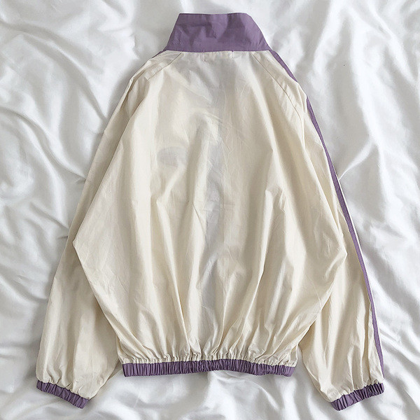 Geaca de baseball lata pentru dama cu fermoar