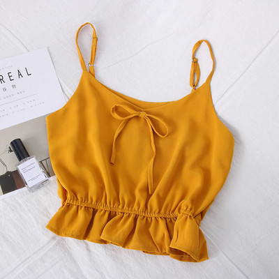 Нов модел дамски потник с връзки и тънки презрамки