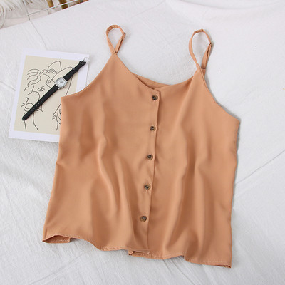 Új modell női felső, vékony pántokkal és gombokkal