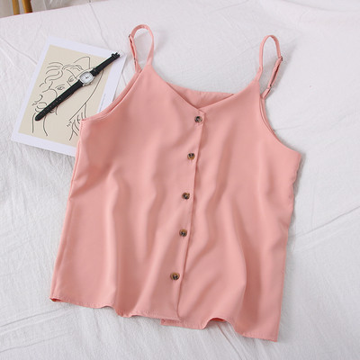 Új modell női felső, vékony pántokkal és gombokkal